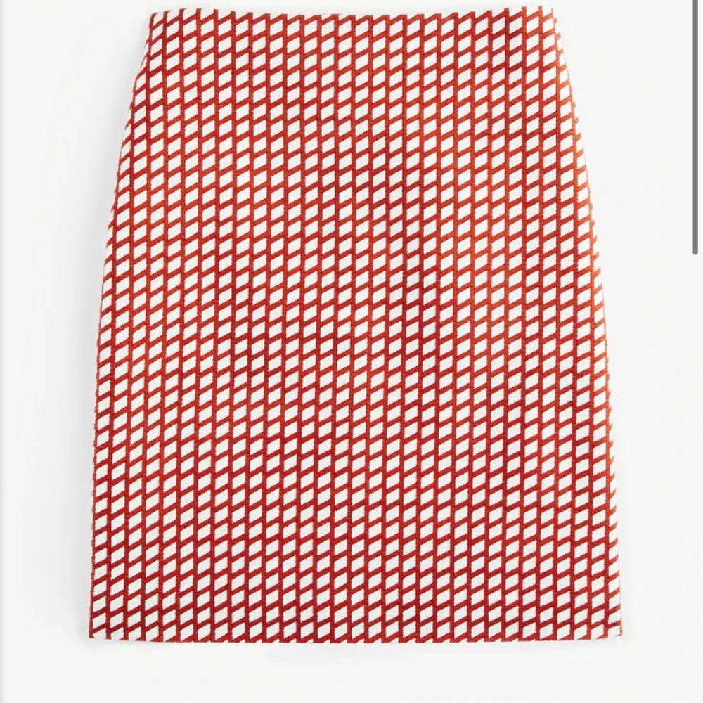 Ann Taylor Geo textured A-line Skirt